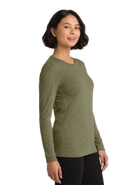 Sundance Womens Heather Green Base Layer Long Sleeve Cotton Top M Casual Outdoor